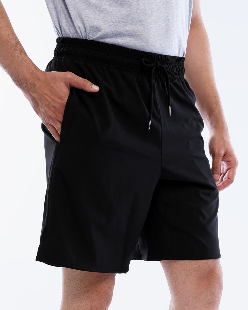 Men's training shorts World Pull-Up organization, full black