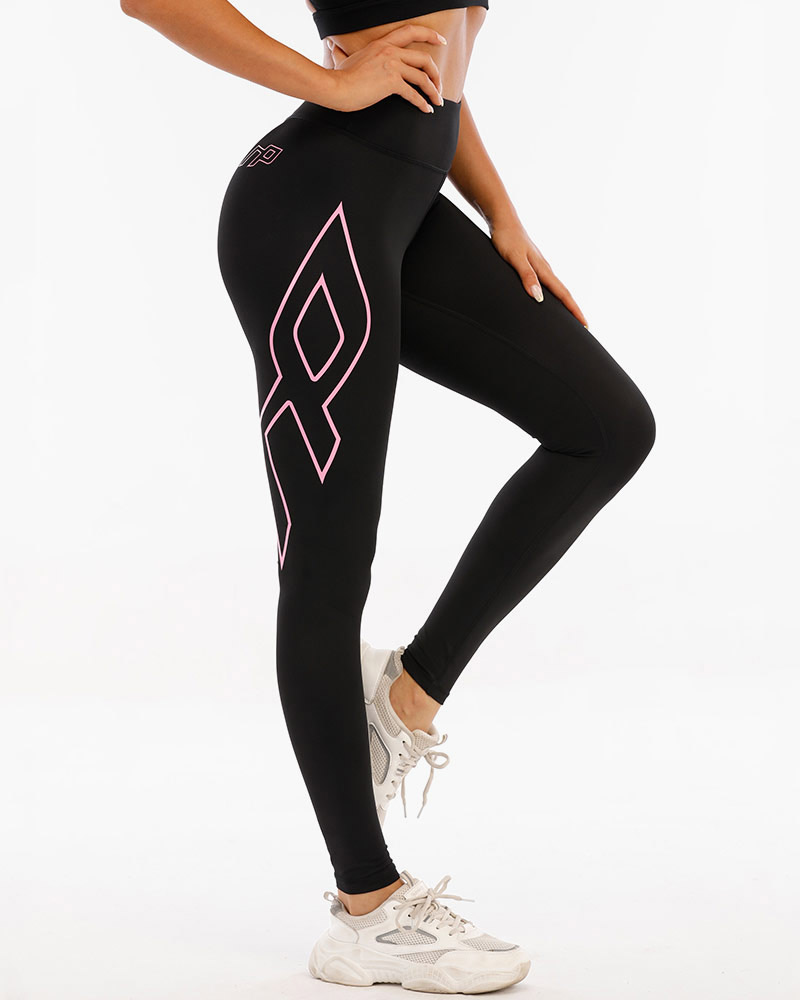 Women’s elite compression tights, pink