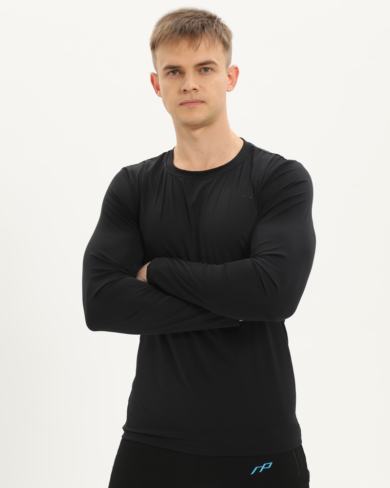 Men's premium long sleeve, black
