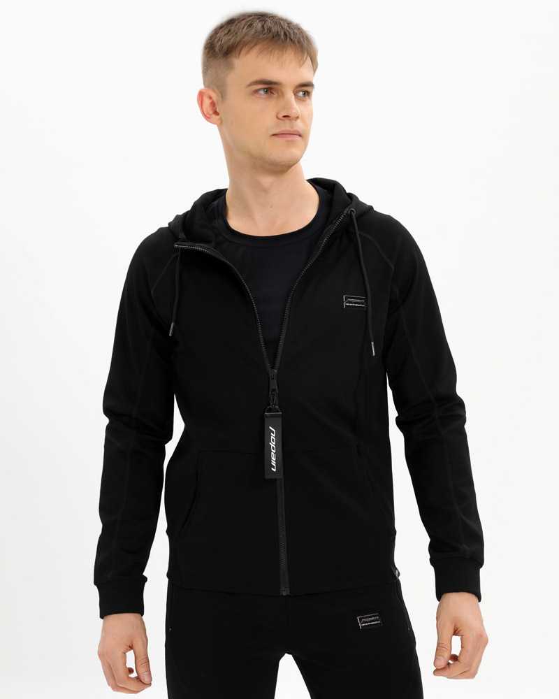 Miesten premium training hoodie HyväFiilis, black