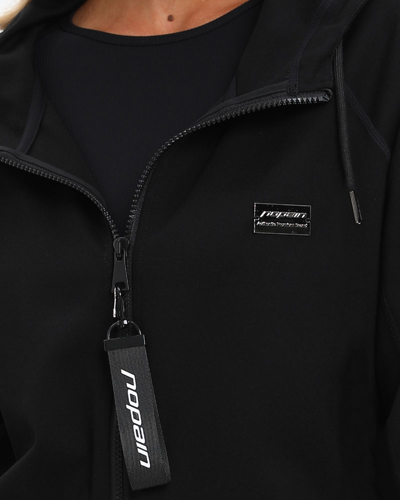 Naisten premium training hoodie HyväFiilis, black