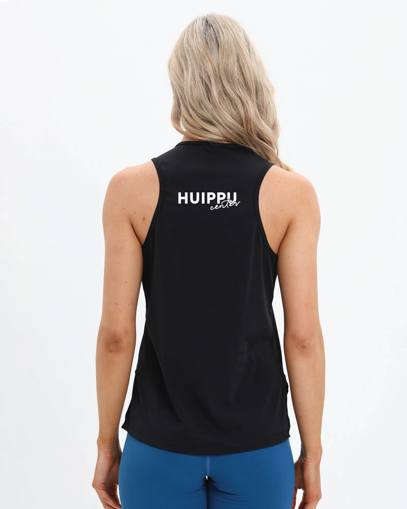 Naisten premium muscle tank top Huippu center, black