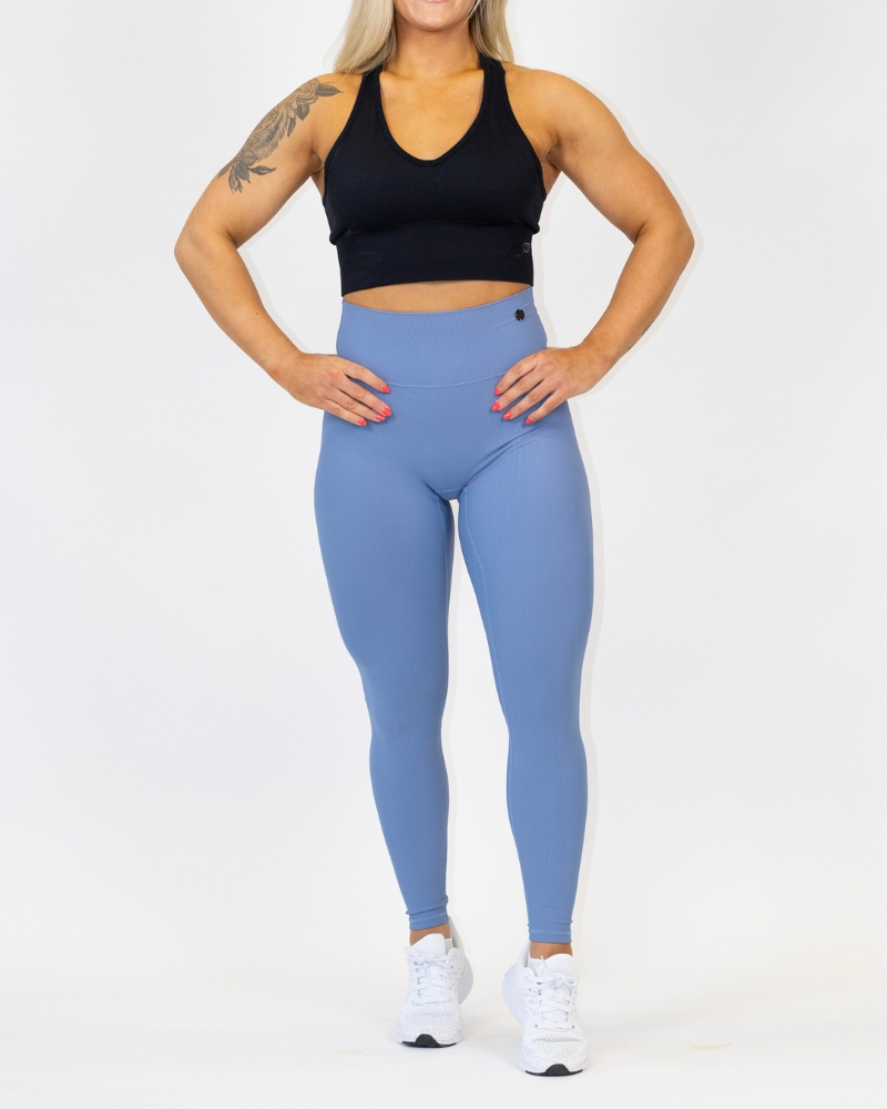 Women’s Xtra high waisted training tights, light blue