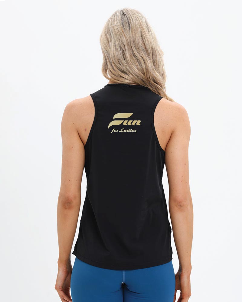 Naisten premium muscle tank top Fun for Ladies Pietarsaari, black
