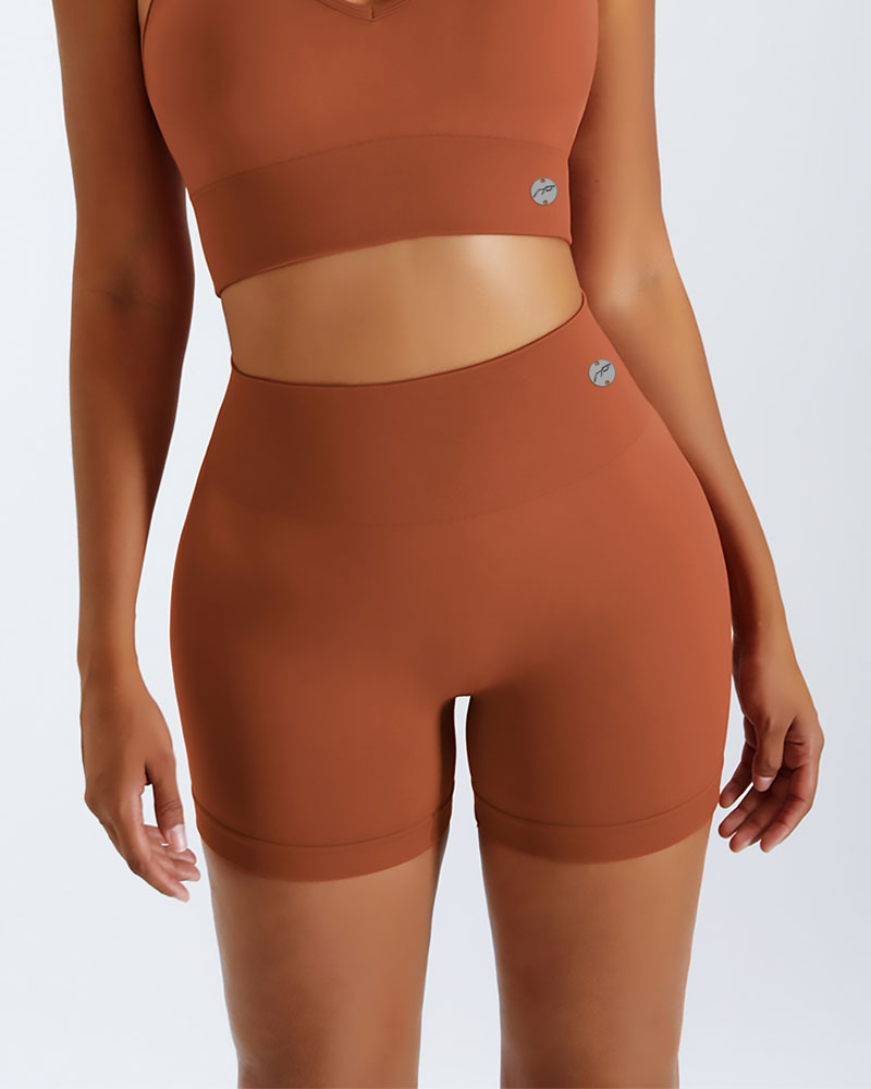 Women’s gym shorts, khaki