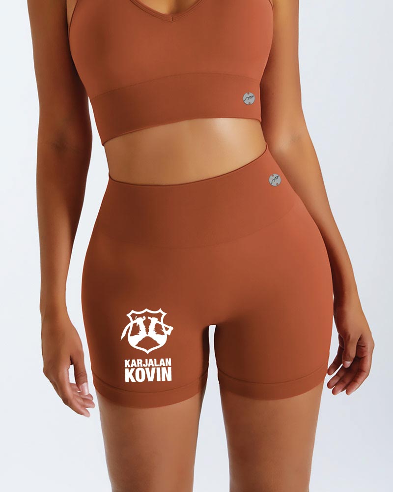Naisten gym shorts Karjalan Kovin, khaki