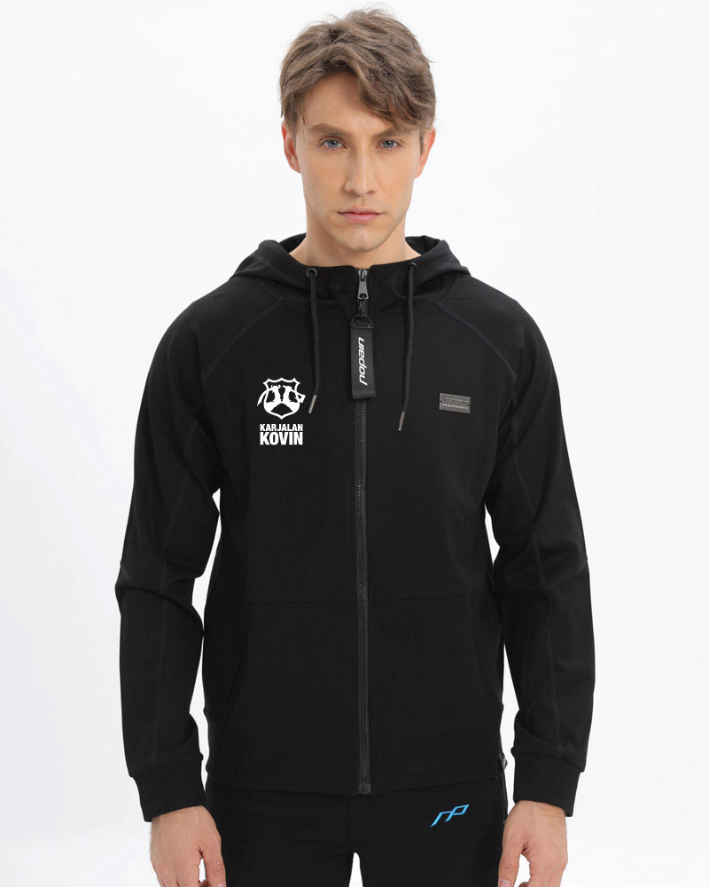 Miesten premium training hoodie Karjalan Kovin, black