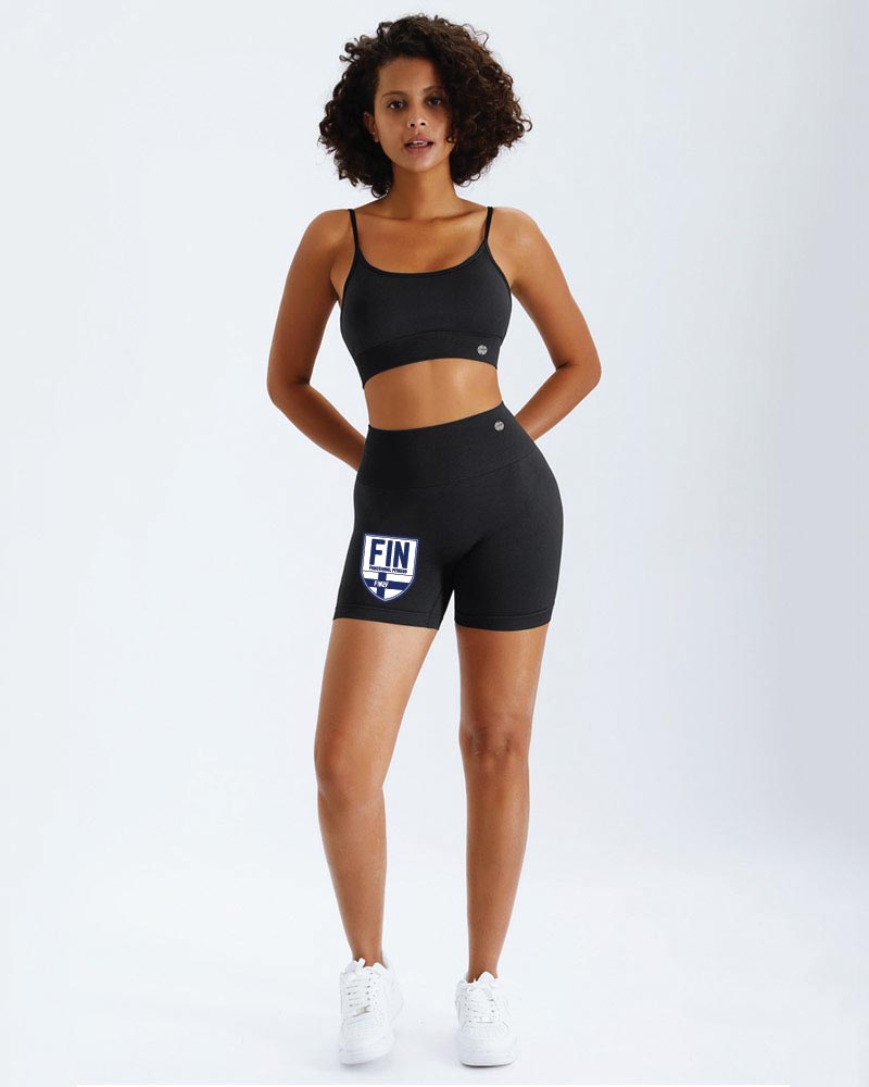 Naisten gym shorts FIN2F, black