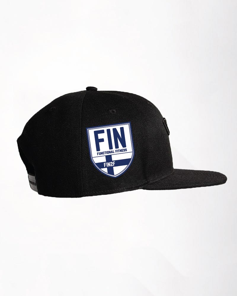 Premium snapback FIN2F, full black