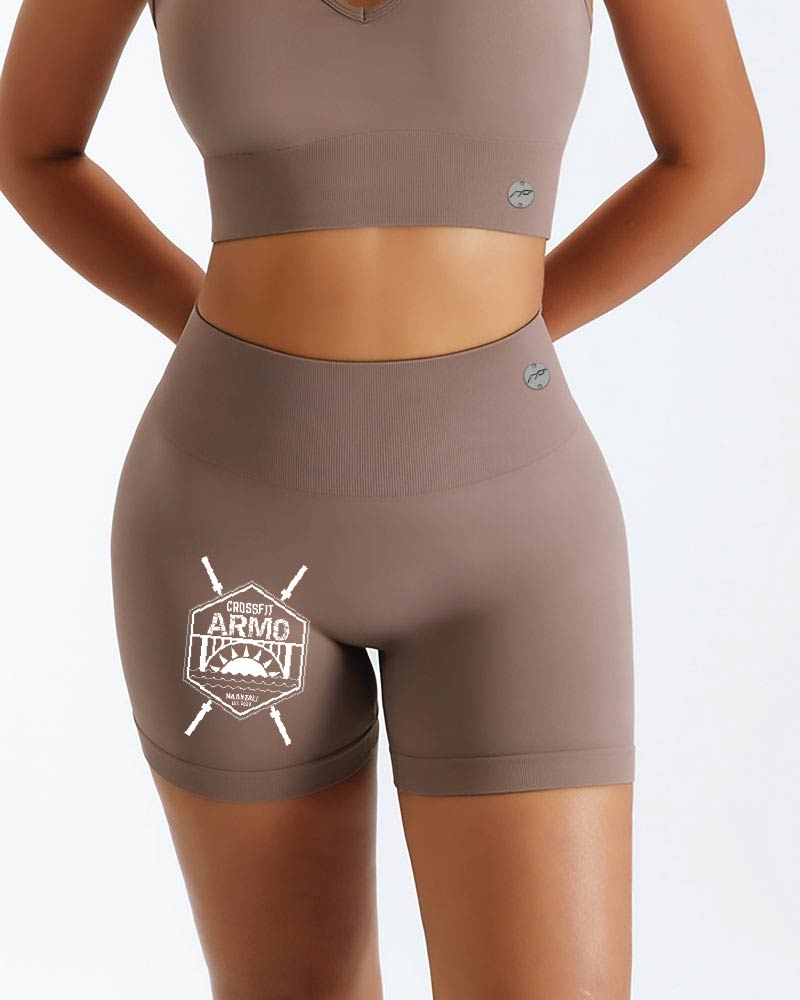 Naisten gym shorts CF Armo, brown