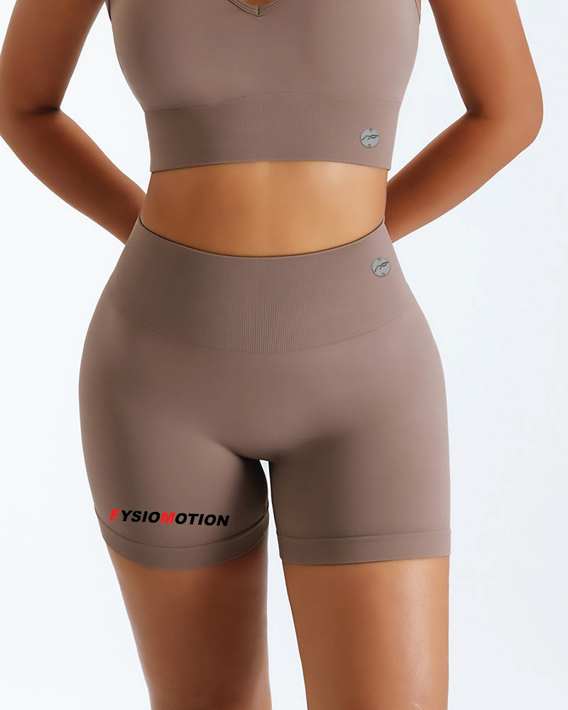 Naisten gym shorts Fysiomotion, brown