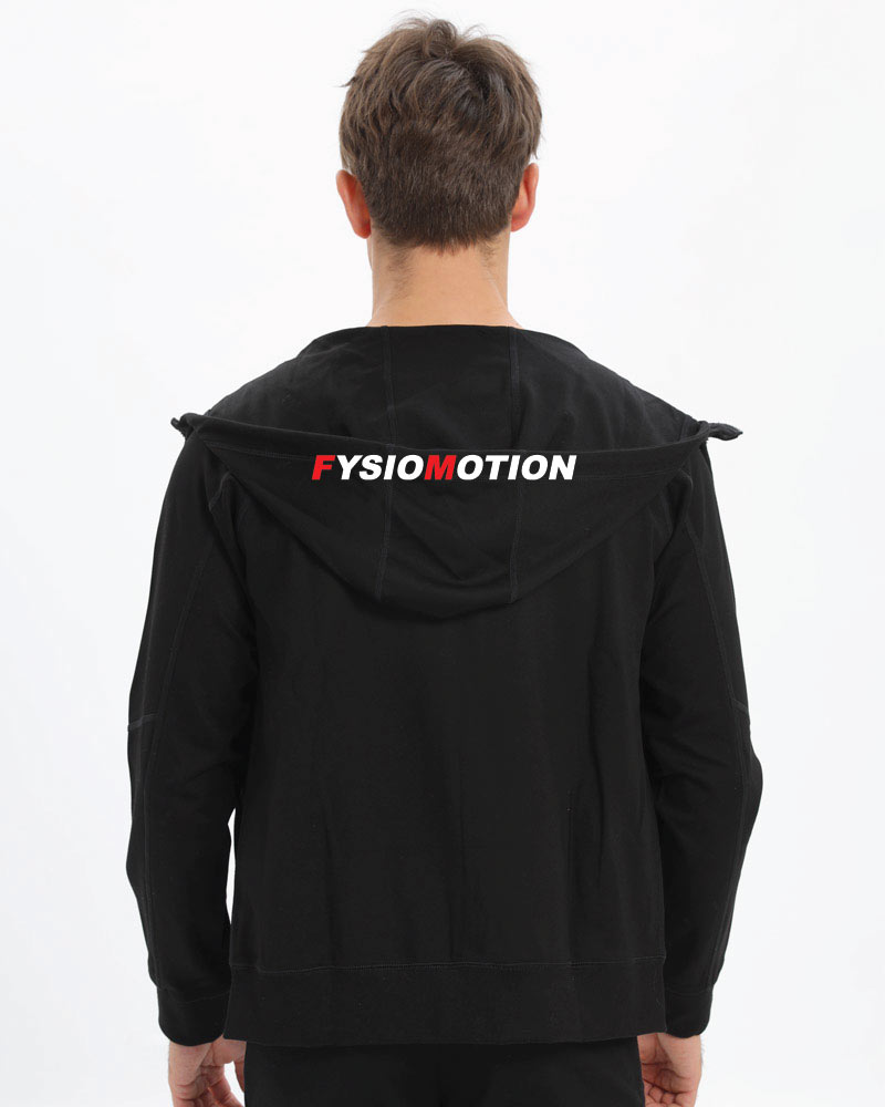 Miesten premium training hoodie Fysiomotion, black