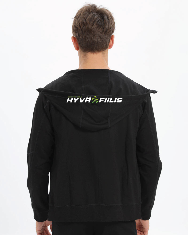 Miesten premium training hoodie HyväFiilis, black