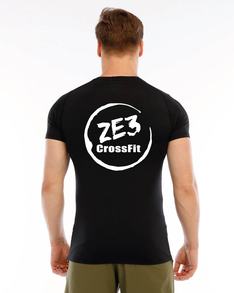 Men’s premium training tee ZE3 CrossFit, black