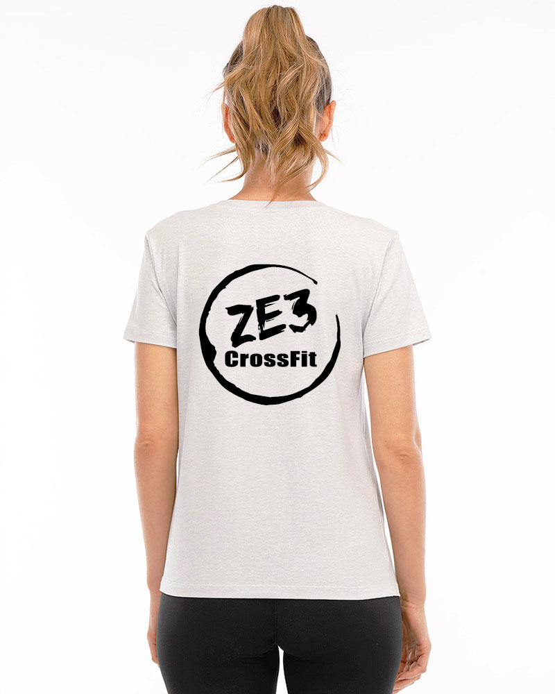 Women’s casual tee ZE3 CrossFit, granite
