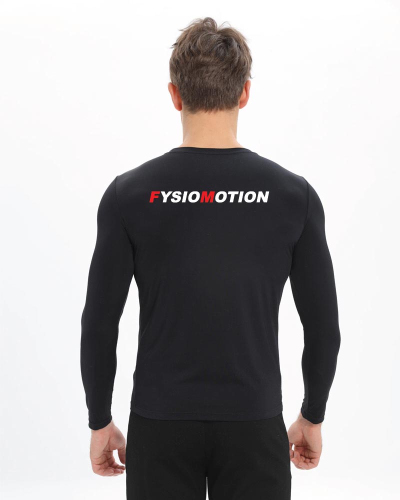 Miesten premium long sleeve Fysiomotion, black