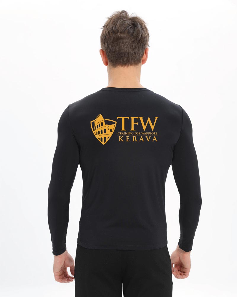 Miesten premium long sleeve TFW Kerava, black