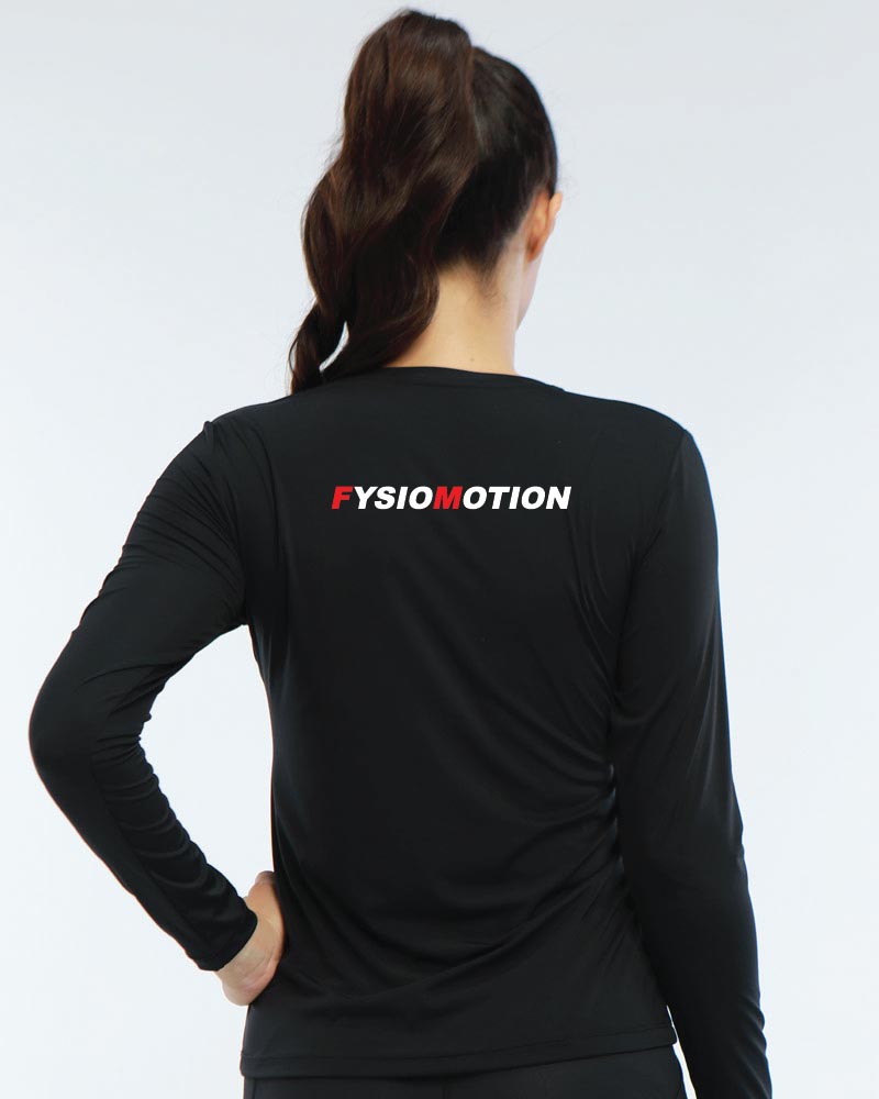 Naisten premium long sleeve Fysiomotion, black