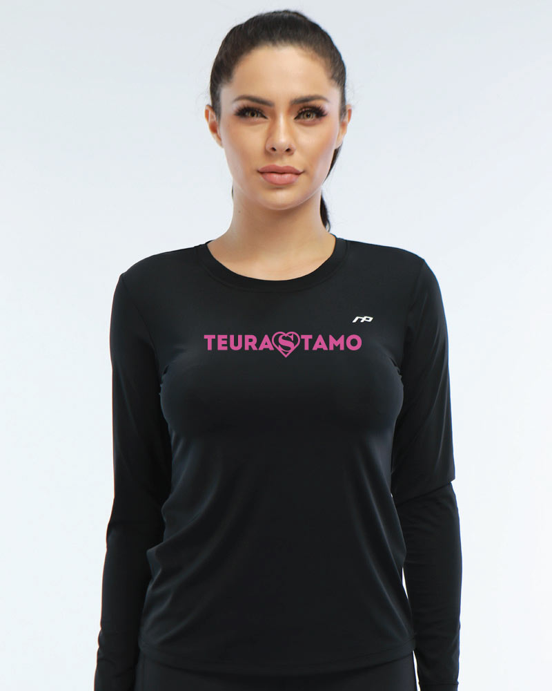 Naisten premium long sleeve Teurastamo training, black