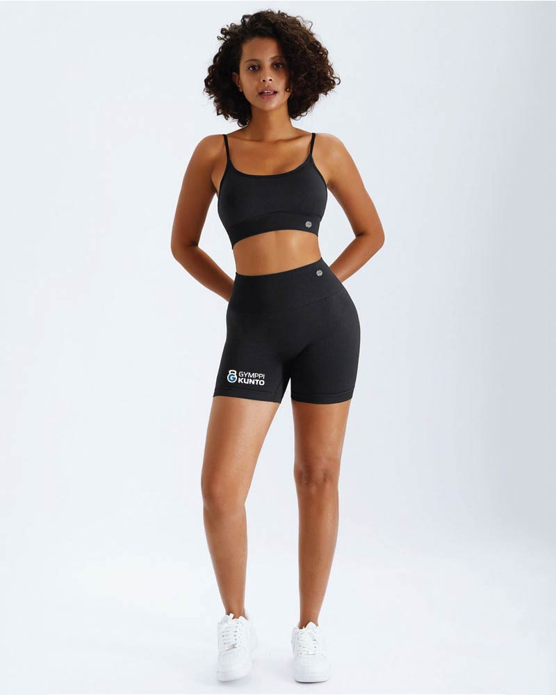 Naisten gym shorts Gymppikunto, black