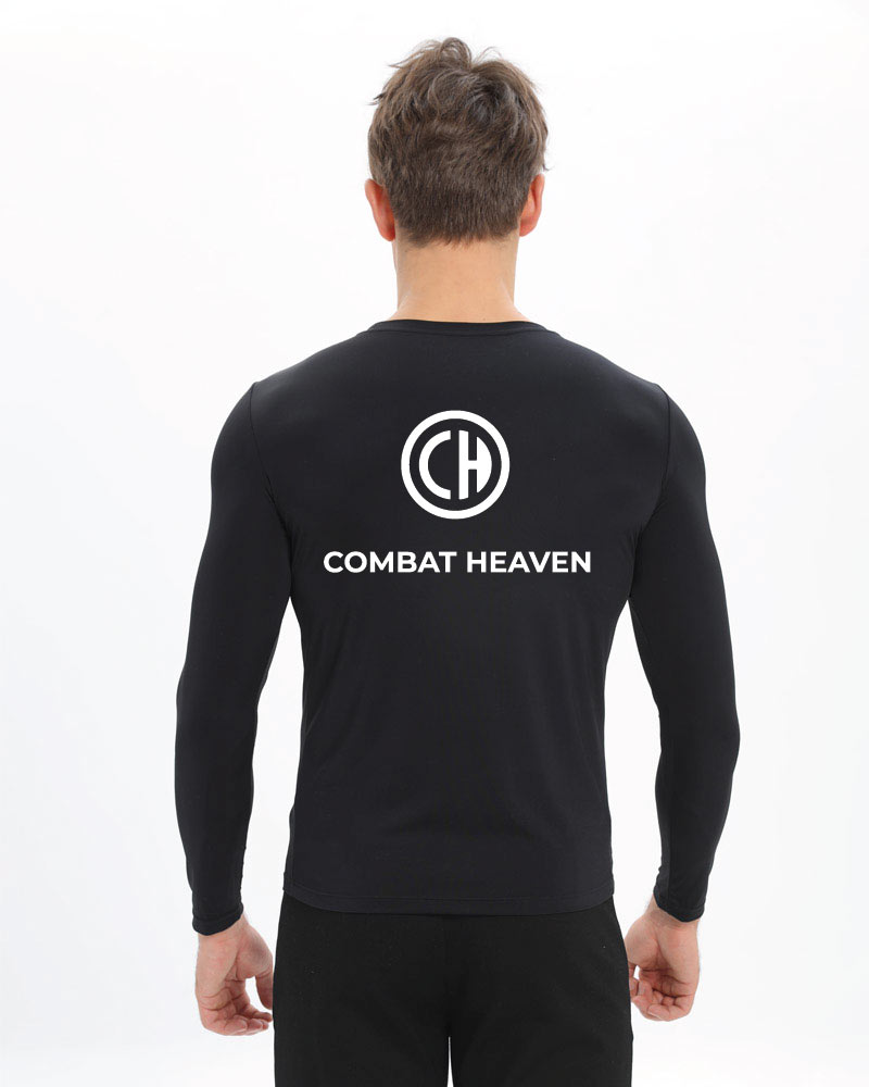Miesten premium long sleeve Combat Heaven, black