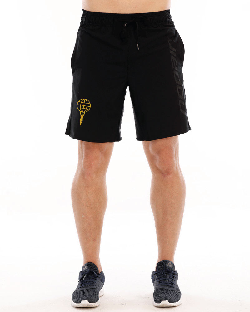 Men’s training shorts World Pull-Up organization, full black