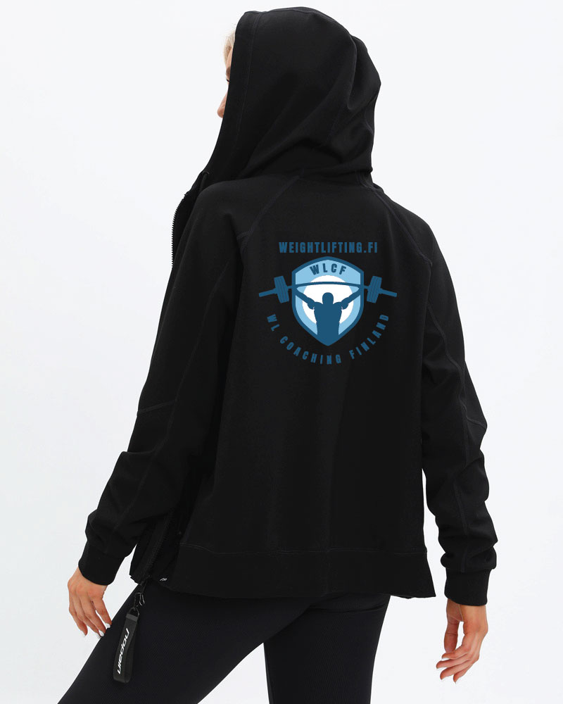 Naisten premium training hoodie WL Coaching Finland, black