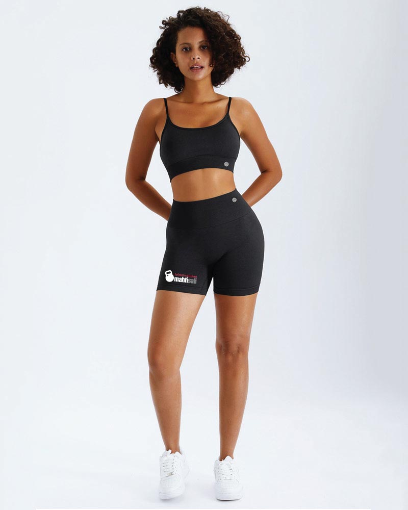 Naisten gym shorts Mahtisali, black