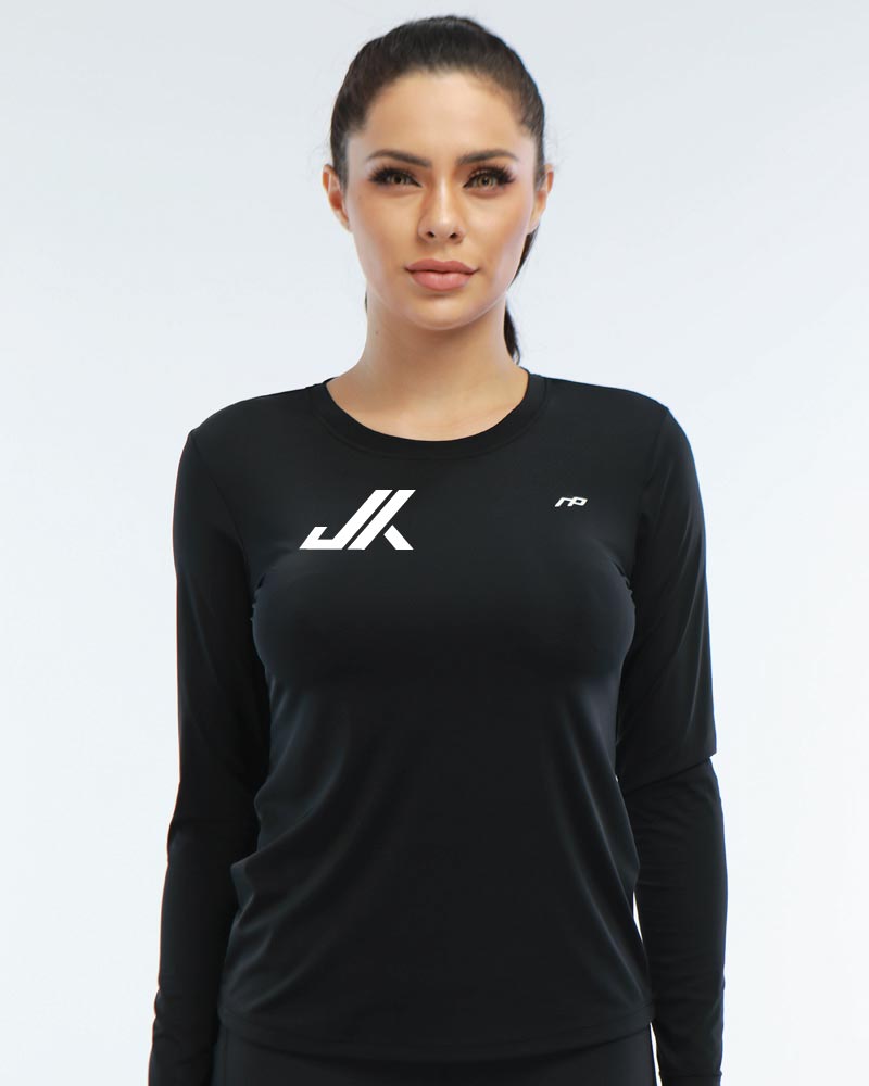 Naisten premium long sleeve JK Gym, black