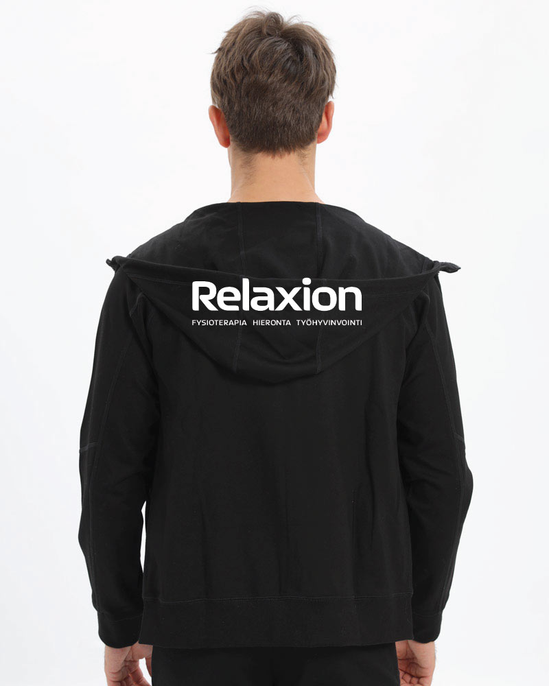 Miesten premium training hoodie Relaxion, black