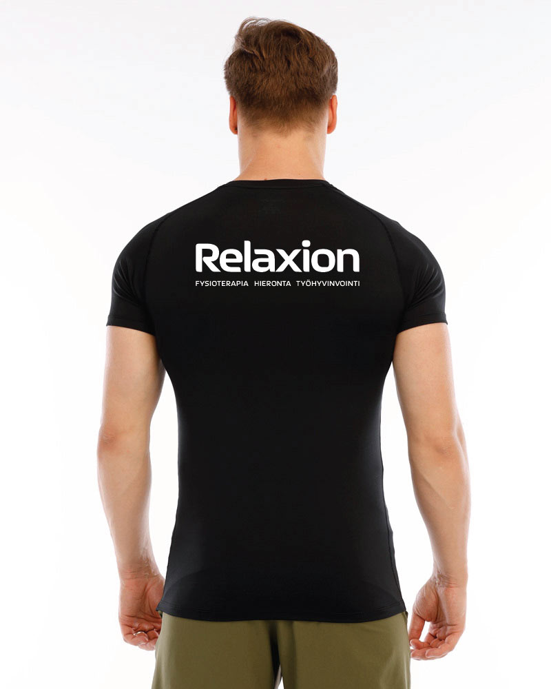 Miesten premium training tee Relaxion, black