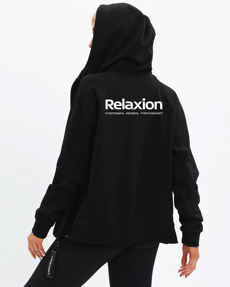 Naisten premium training hoodie Relaxion, black