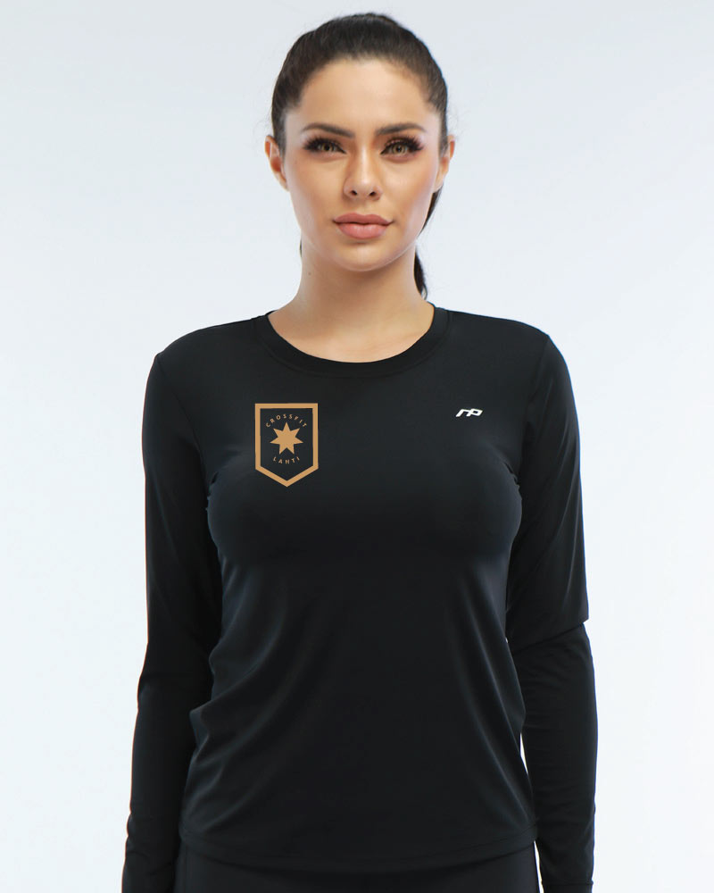 Naisten premium long sleeve CF Lahti, black