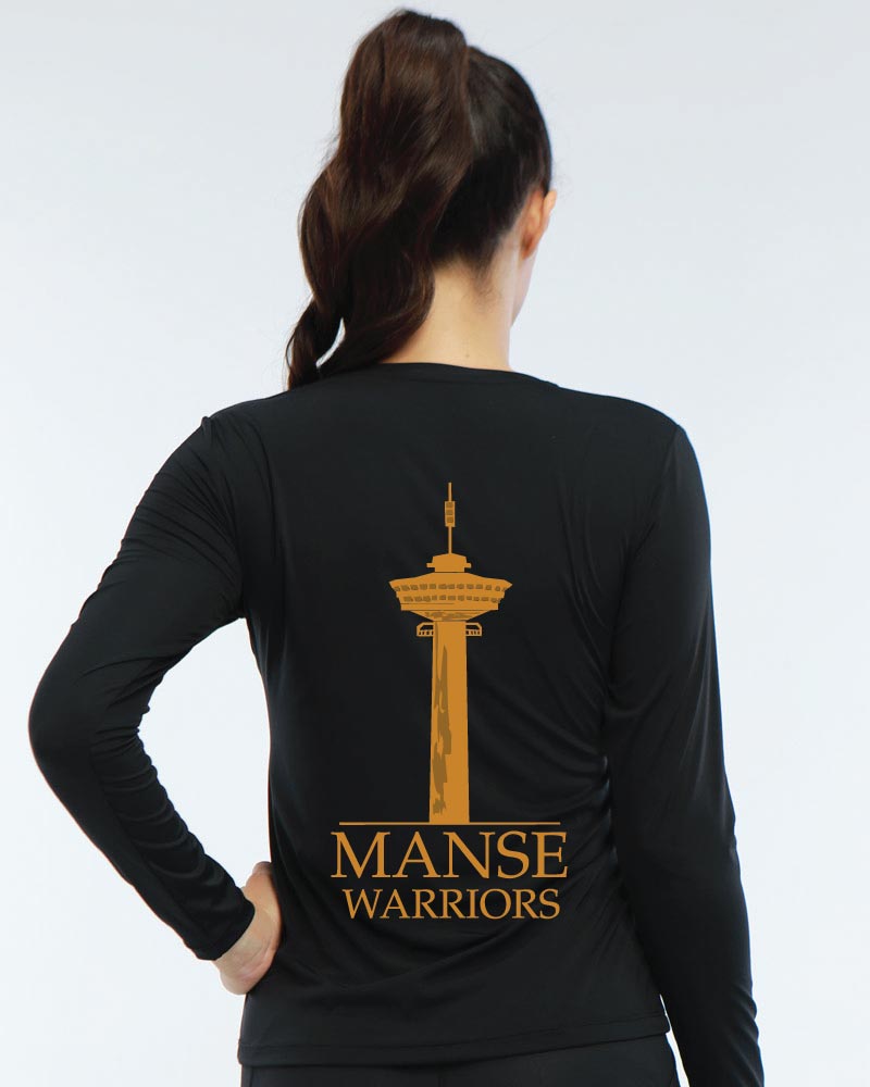 Naisten premium long sleeve TFW Manse, black