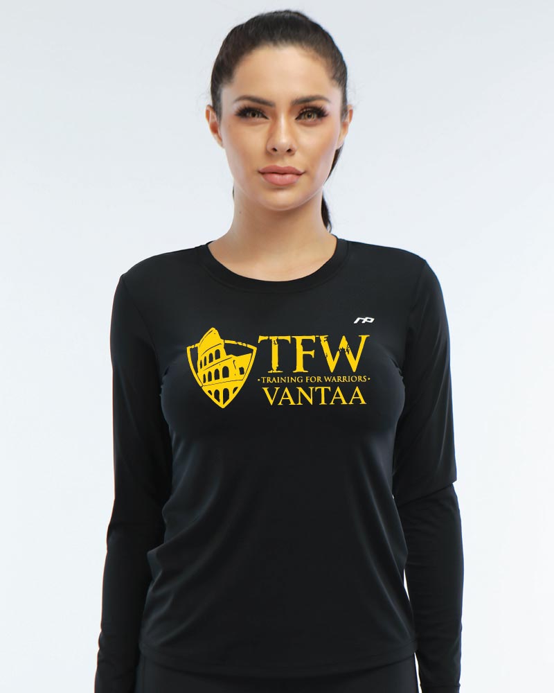 Naisten premium long sleeve TFW Vantaa, black