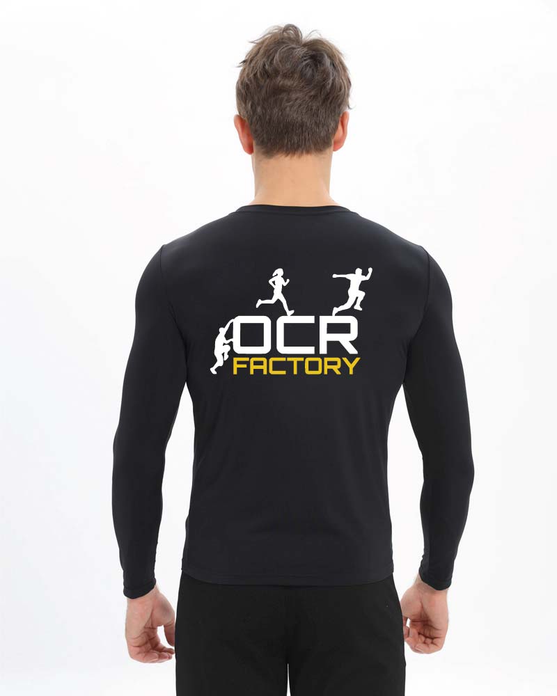 Miesten premium long sleeve OCR Factory, black