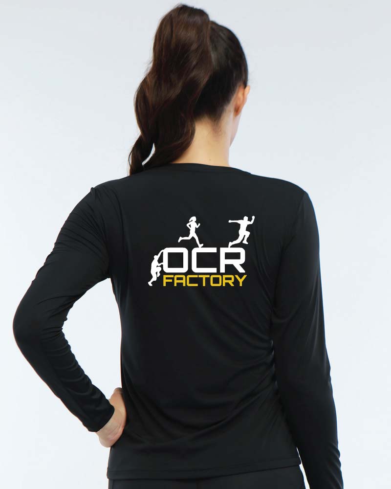 Naisten premium long sleeve OCR Factory, black