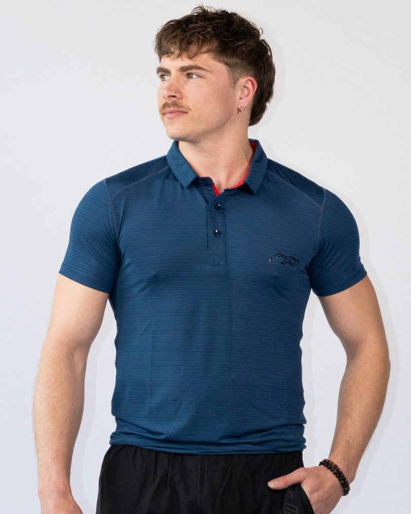 Miesten Classic Fit pooloshirt, dark blue