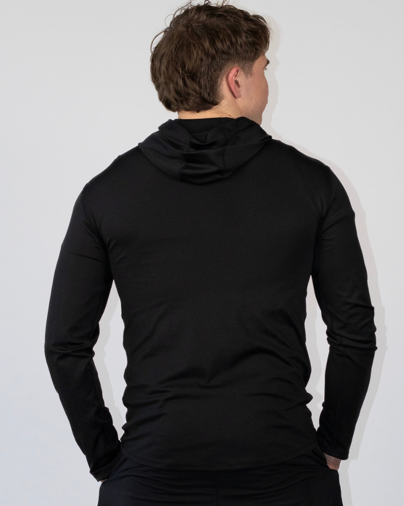 Miesten premium light hoodie, black