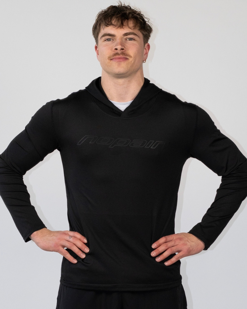 Miesten premium light hoodie, black