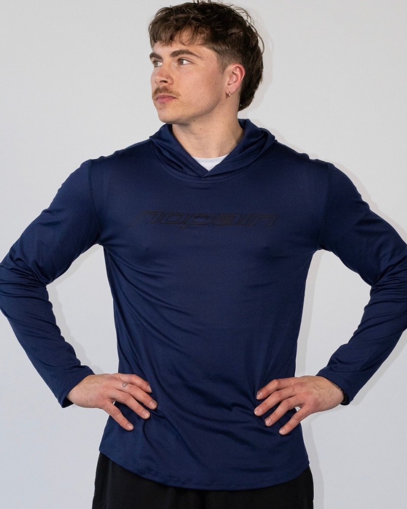 Miesten premium light hoodie, dark blue