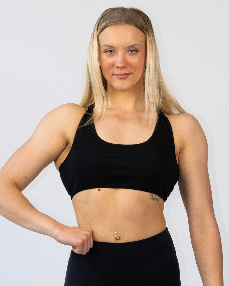 Classic back sport top, black