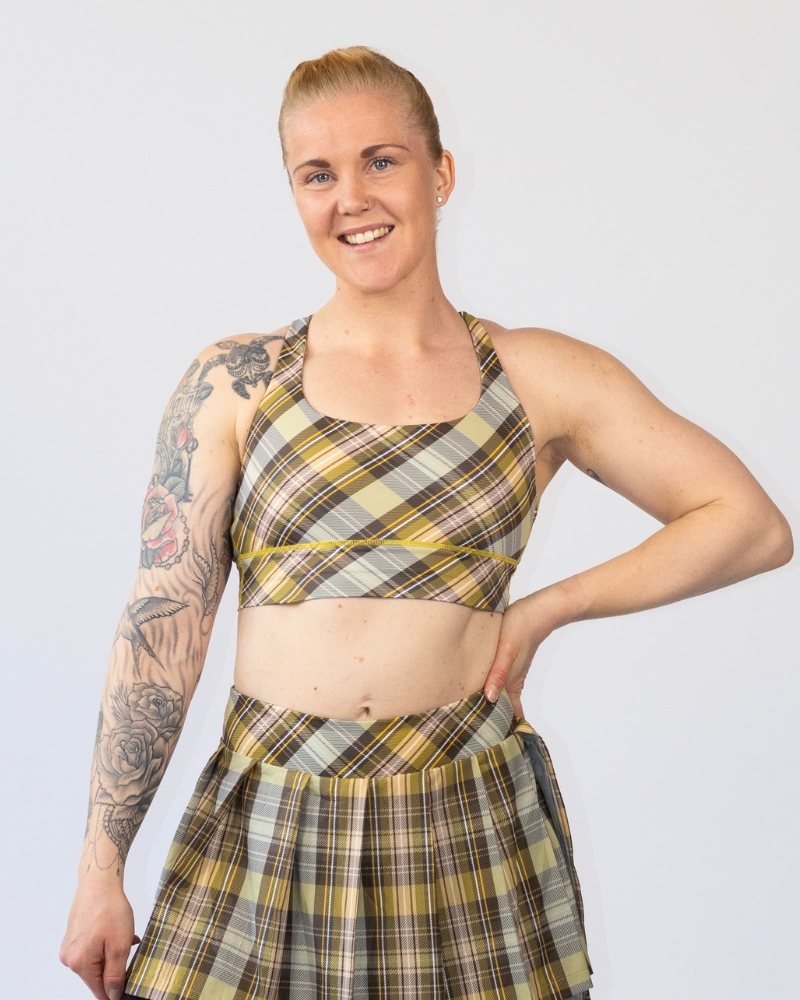 Naisten Ruff Attitude top, yellow