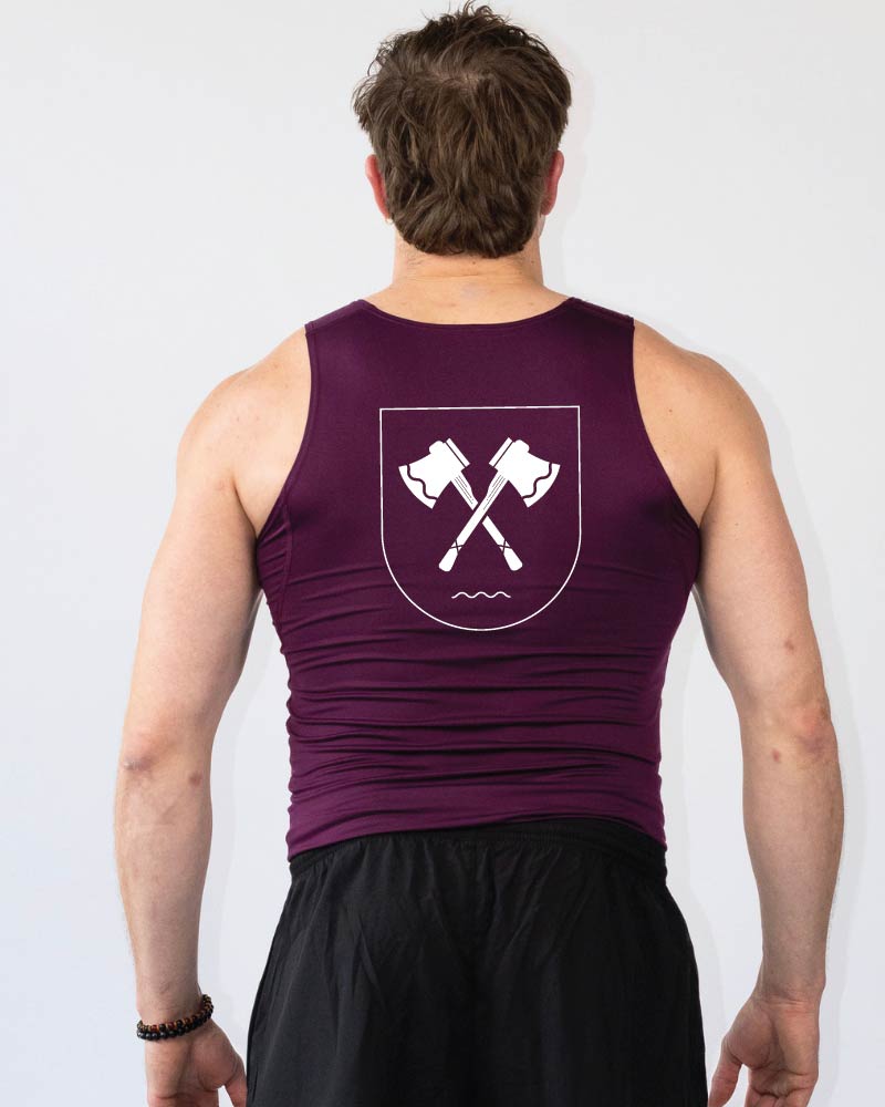 Miesten sleevles shirt cf Iisalmi, dark purple