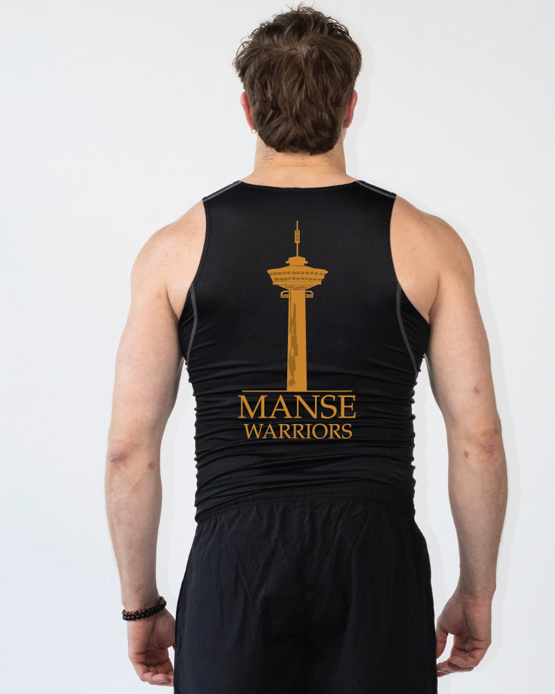 Miesten sleevles shirt TFW Manse, black