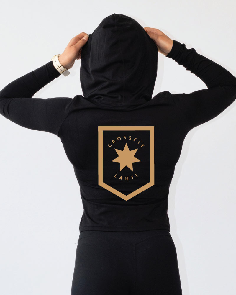 Naisten premium light hoodie CF Lahti, black