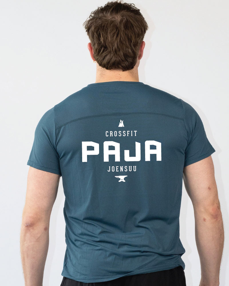 Miesten ultrakevyt workout shirt CF Paja, sinivihreä