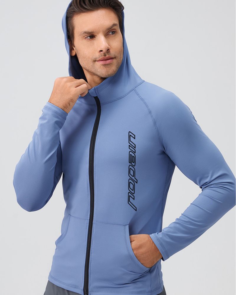 Miesten elite light hoodie, light blur