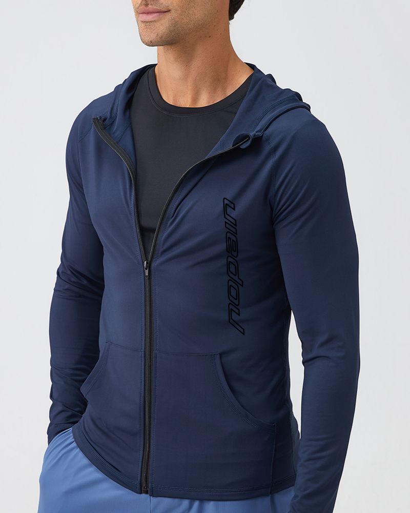 Miesten elite light hoodie, navy blue