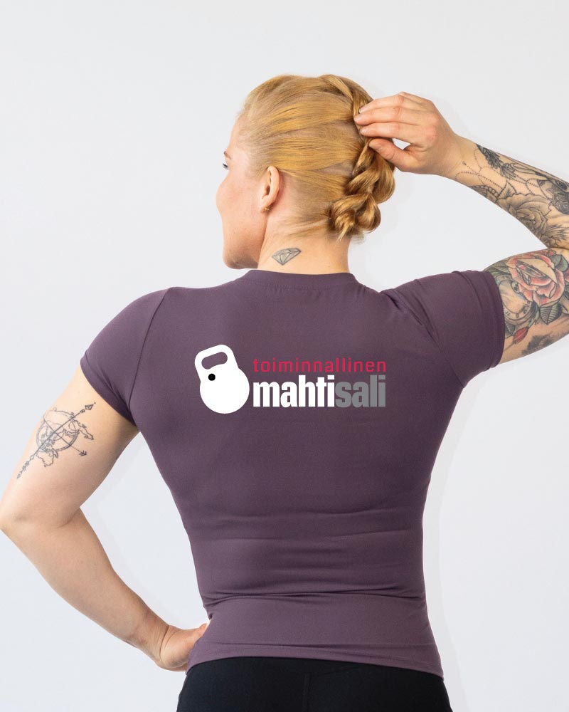 Naisten training tee Mahtisali, purple